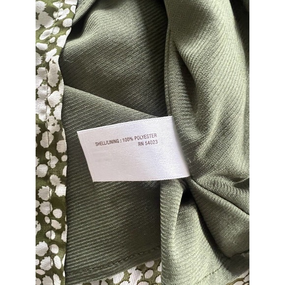 Old Navy Shirt Womens XS Green Flowy Sleeveless Tie Neck Keyhole Front - Picture 5 of 5